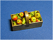Korb mit Äpfeln und Birnen